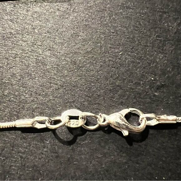 Sterling Silver Very Dainty Cord Necklace - Picture 2 of 3